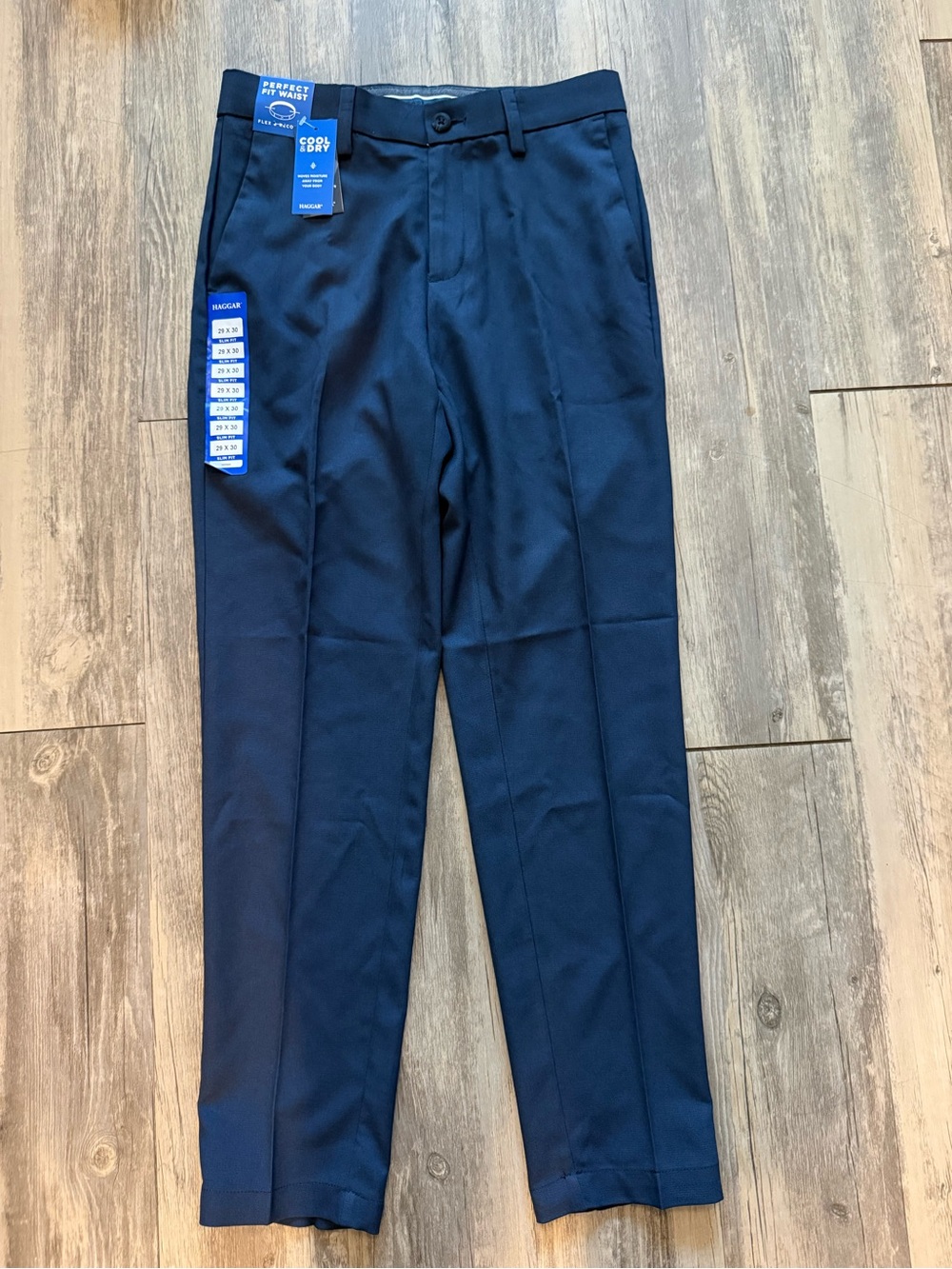 Haggar Performance Flex Men's Navy Dress Pants Size 29x30